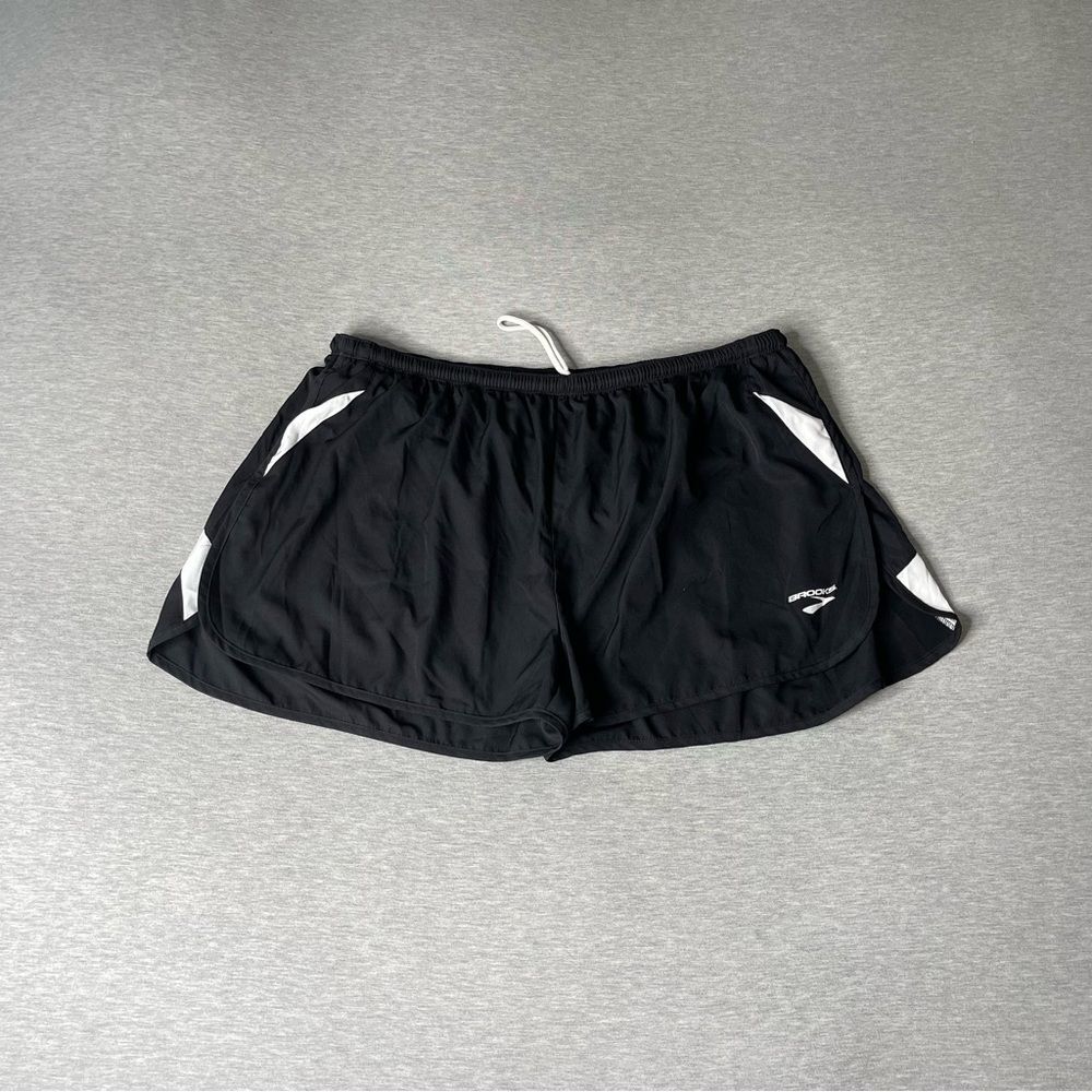Brooks Women's & Men's Flyaway Black & White Running Shorts